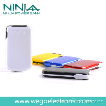 Colorful Portable Power Charger 6000mAh N0100 with LED Flashlight
